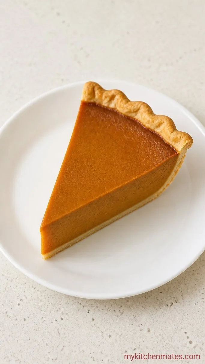 Creamy Pumpkin Pie With Condensed Milk Step 5: Slice and Serve