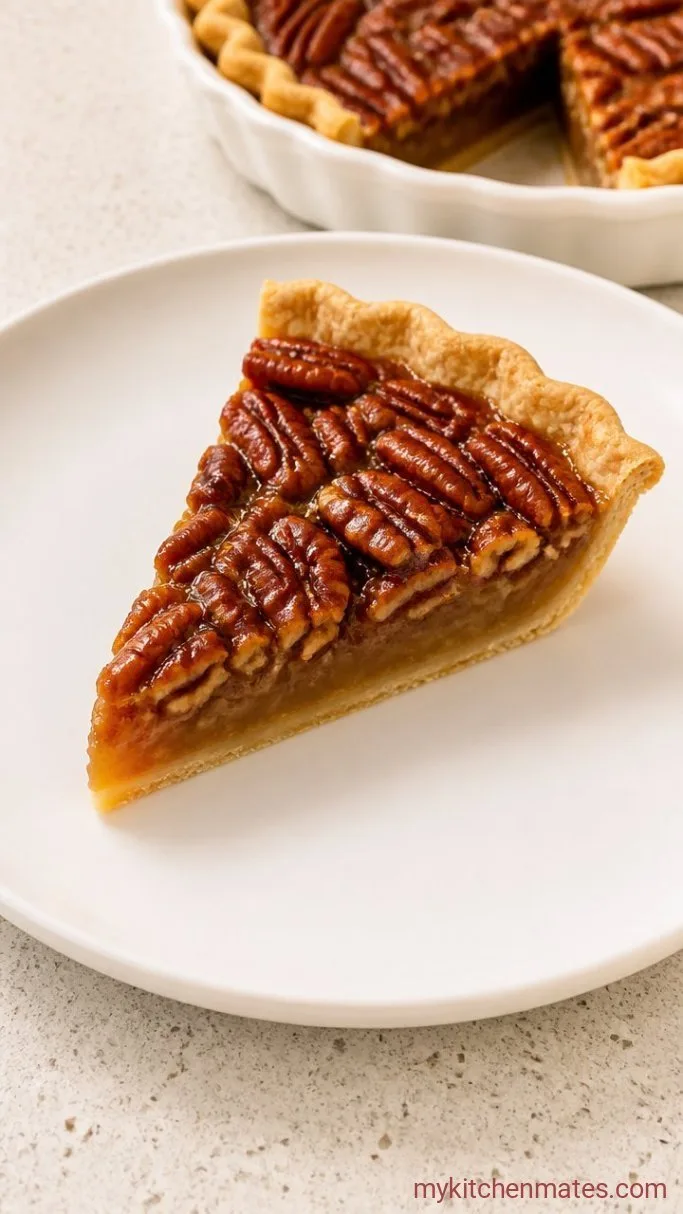 Caramel Pecan Pie (No Corn Syrup) Step 5: Slice and Serve