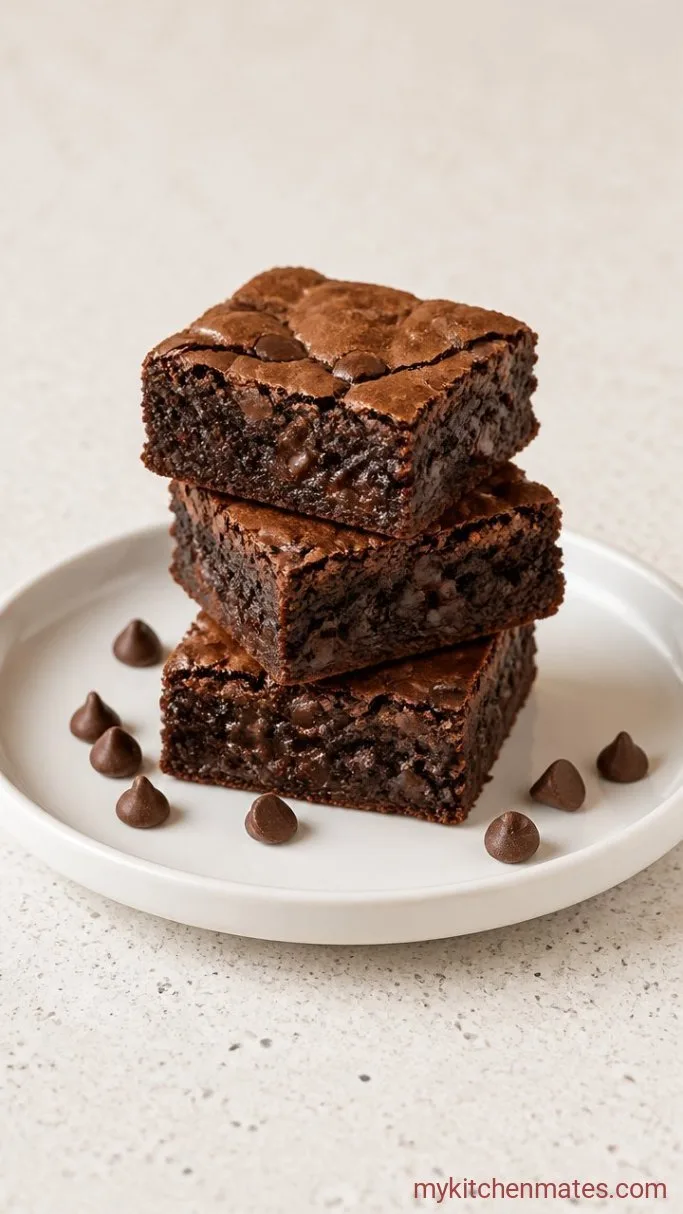 Fudgy Eggless Brownies (Ready in 40 Minutes) Step 5: Slice and Serve