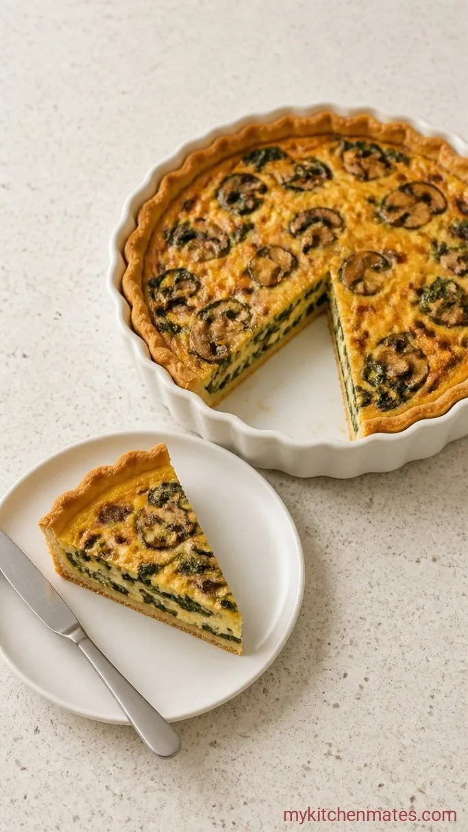 The Spinach Mushroom Quiche I Make on Busy Weeknights Step 5: Slice and Serve
