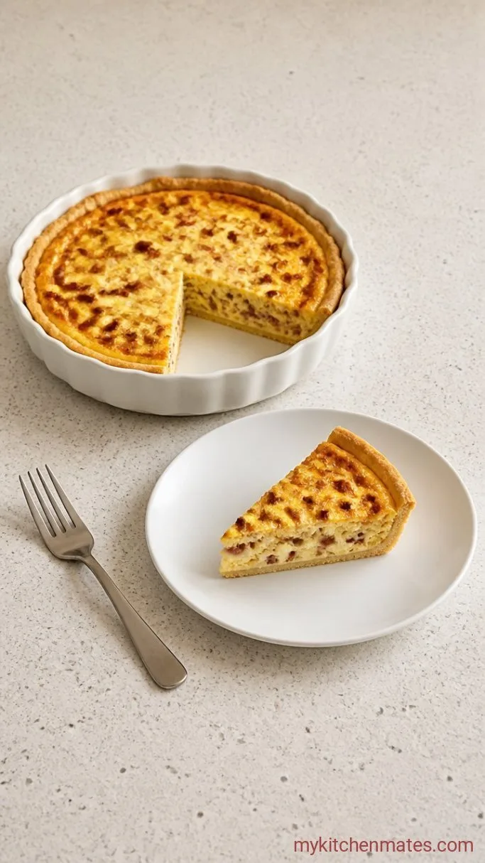 5-Minute Prep Bisquick Quiche Step 5: Slice and Serve