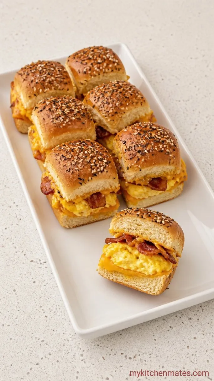 Easy Baked Hawaiian Roll Breakfast Sliders Step 5: Slice and Serve