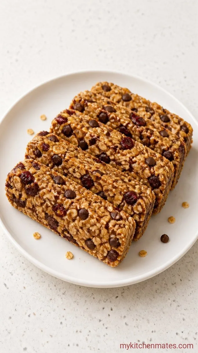 No-Bake Chewy Granola Bars (Just 5 Ingredients) Step 5: Slice and Serve
