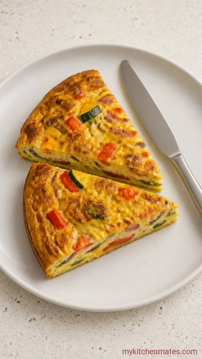 20-Minute Veggie-Packed Frittata Step 5: Slice and Serve