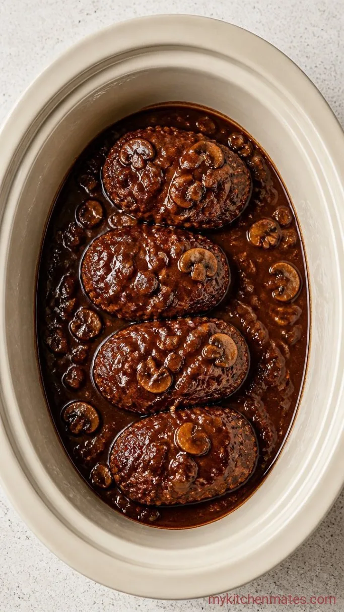 Step 5: Slow Cook the Salisbury Steak