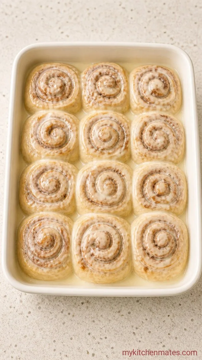 Milky, Gooey Tres Leches Cinnamon Rolls Step 5: Soak and Serve