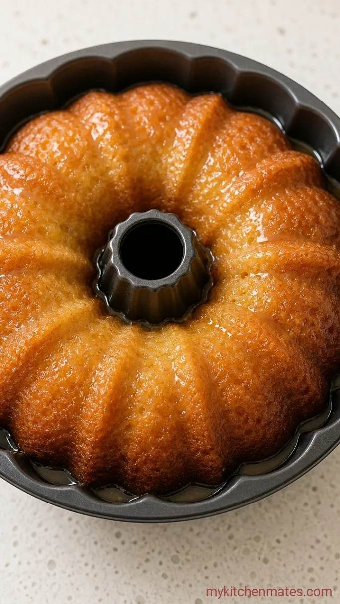 Step 5: Soak the Cake with Lemon Syrup