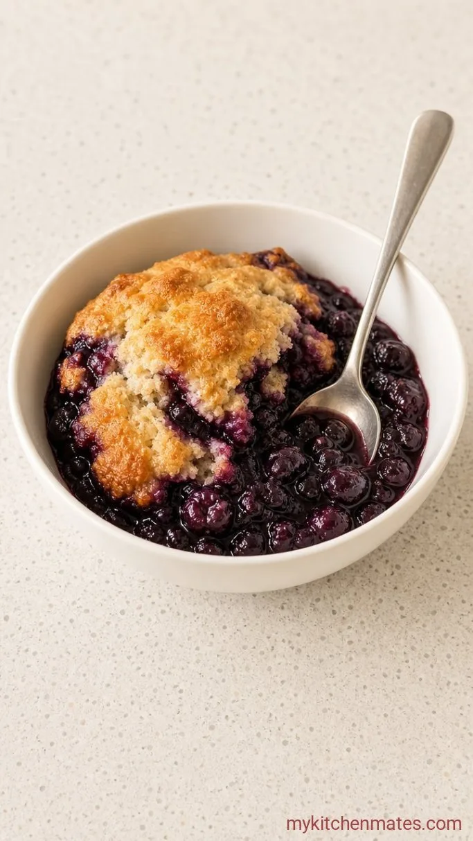 Buttery Gluten-Free Blueberry Cobbler Step 5: Spoon and Serve Warm