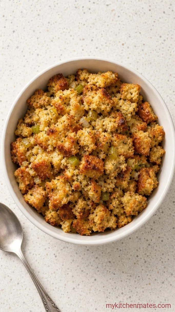 Gluten-Free Stuffing Step 5: Spoon and Serve