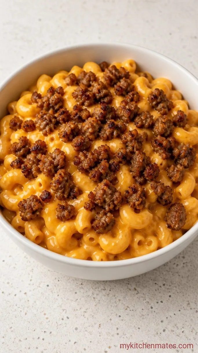 Step 5: Spoon Into Bowls and Top with Crispy Sausage