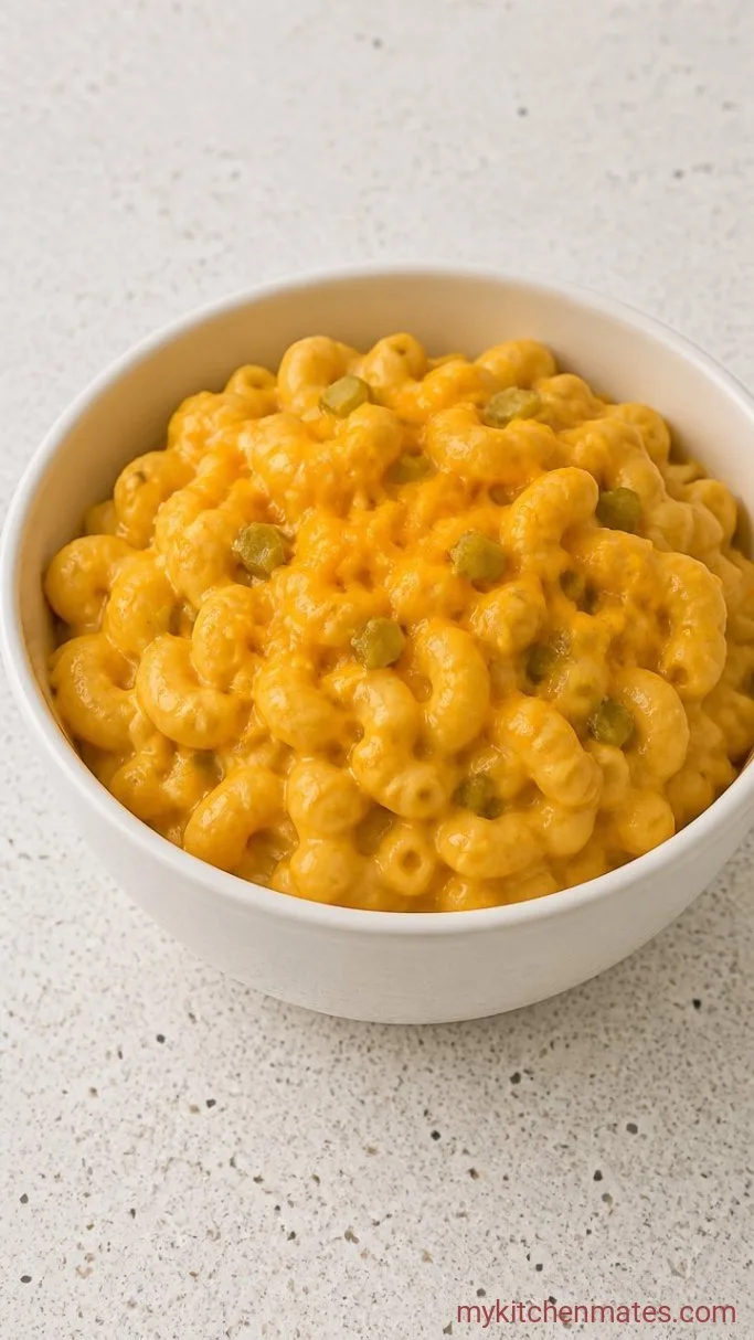 One-Pot Queso Mac and Cheese Step 5: Spoon Into Bowls and Top