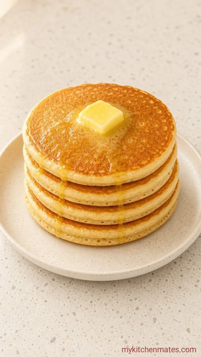 Light and Fluffy Buttermilk Pancakes Step 5: Stack and Serve