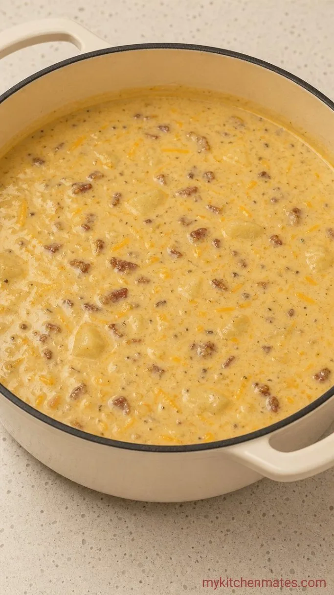 Step 5: Stir in the Dairy and Cheese