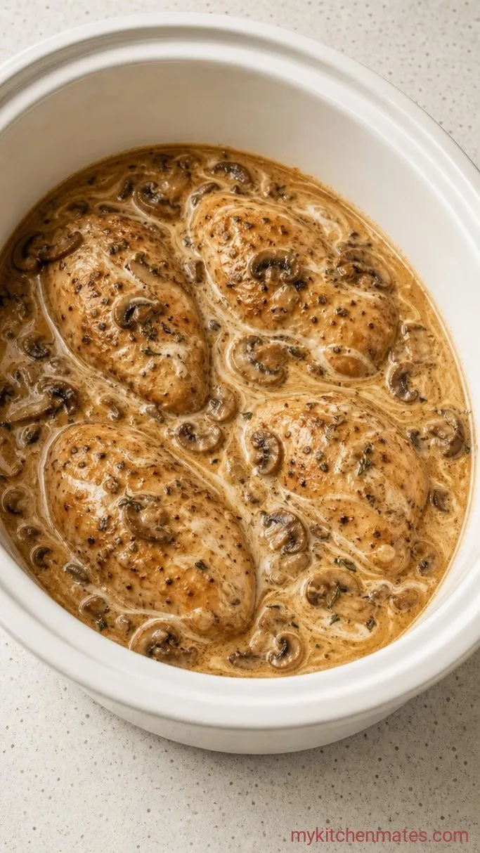 Crockpot Smothered Chicken (Tender and Rich) Step 5: Stir in the Sour Cream