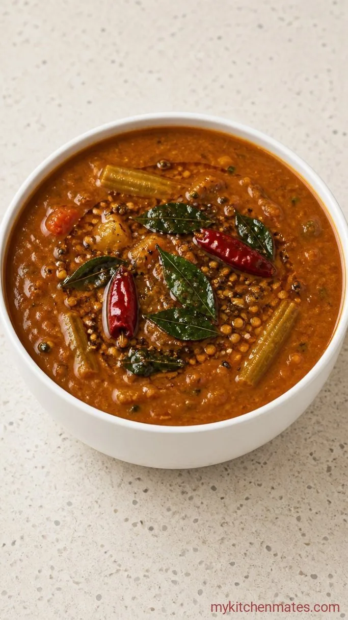 Traditional Sambar (South Indian Lentil Stew) Step 5: Temper and Serve
