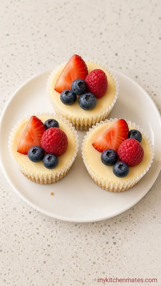 15-Minute No-Bake Mini Cheesecake Bites Step 5: Top and Serve