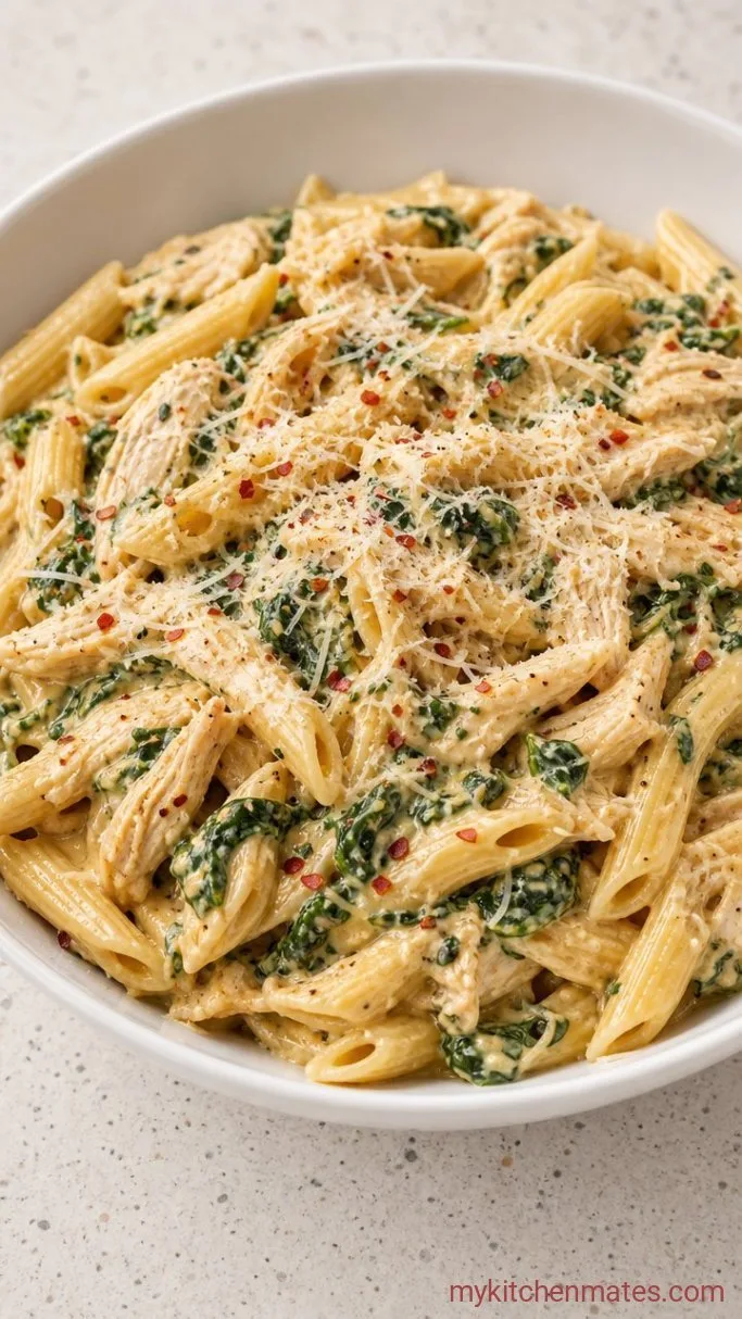 Creamy Shredded Chicken Pasta in 30 Minutes Step 5: Toss and Serve