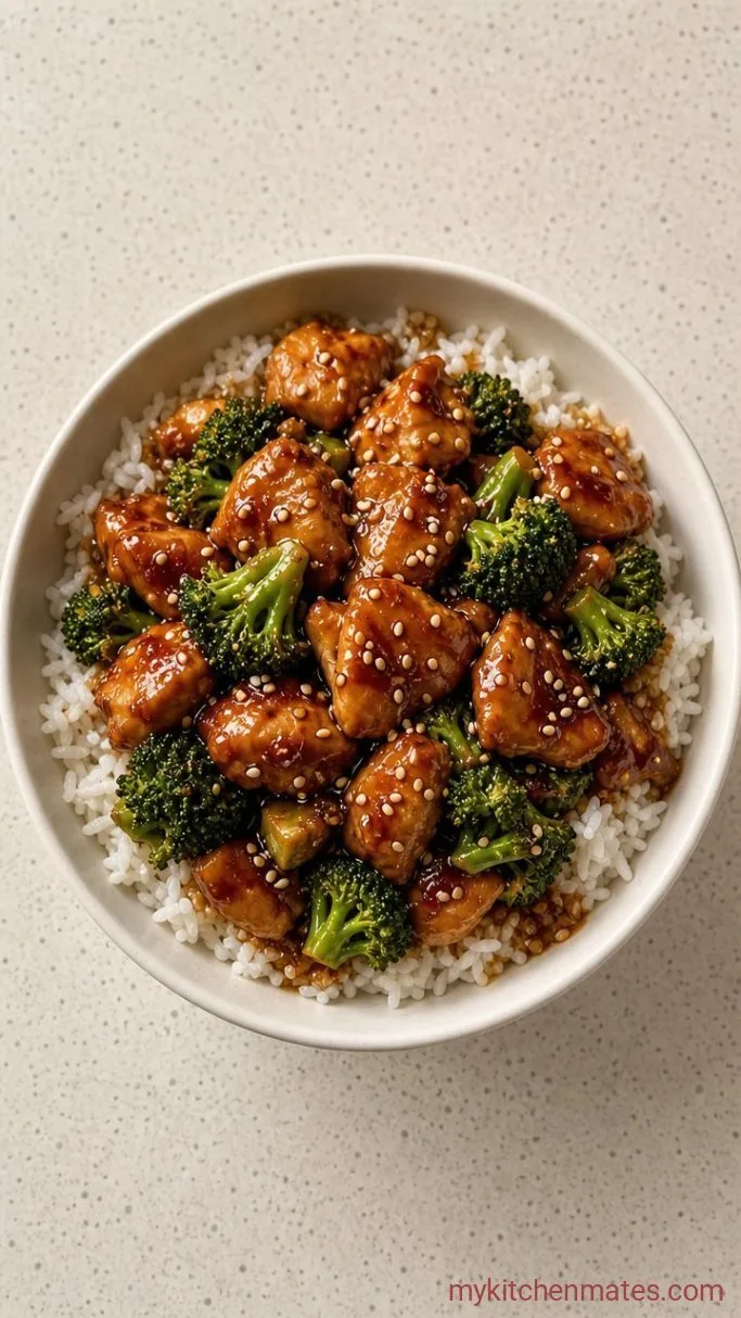 Sticky Sesame Chicken and Rice Bowls Step 5: Toss and Serve
