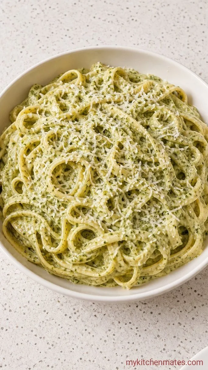 15-Minute Pesto Alfredo Sauce Step 5: Toss and Serve