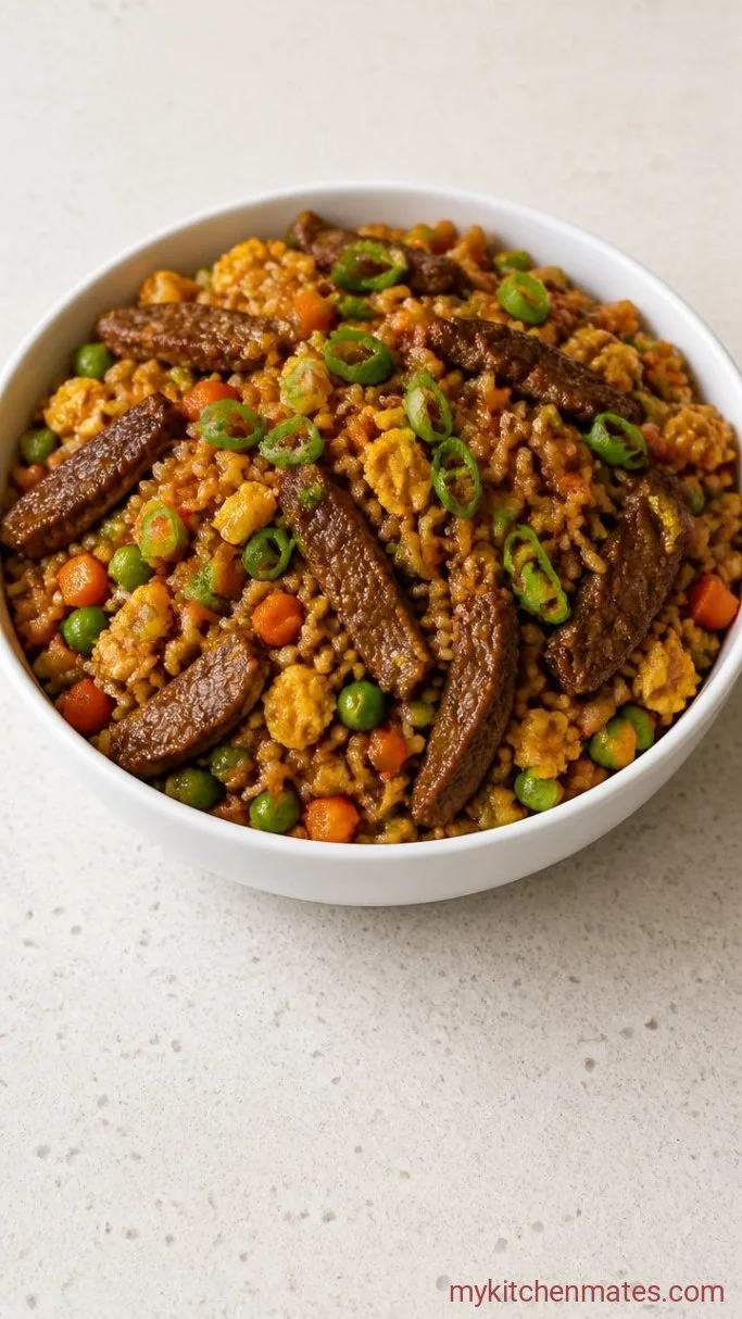 20-Minute Beef Fried Rice Step 5: Toss It All Together