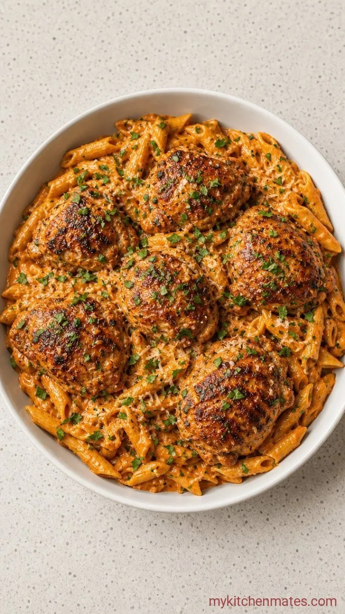 Creamy Crockpot Cajun Chicken Pasta Step 5: Toss with Parmesan and Serve