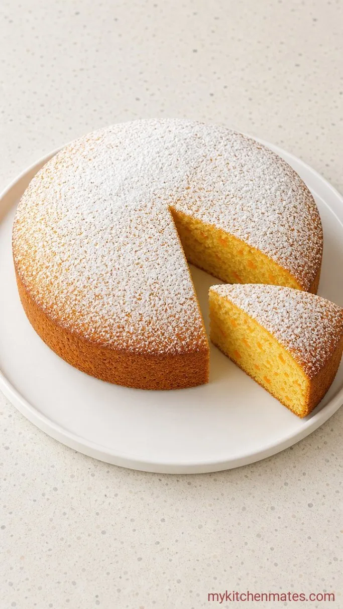 Whole Orange Cake (So Moist, No Juicing Needed) Step 5: Turn Out, Dust, and Slice