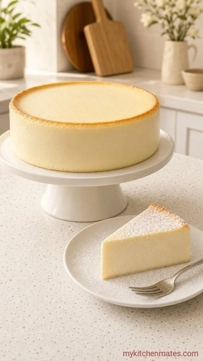 Silky White Chocolate Cheesecake (No Water Bath) Step 5: Unmold and Serve the Cheesecake