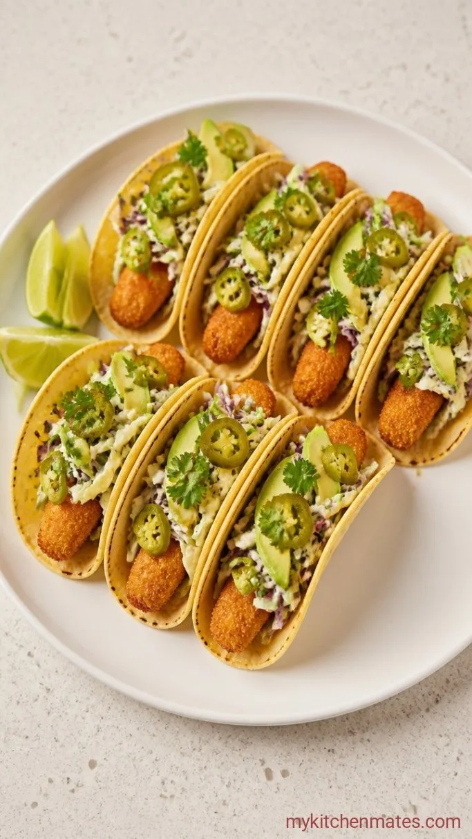 25-Minute Crispy Fish Tacos Step 5: Warm the Tortillas and Stack the Tacos