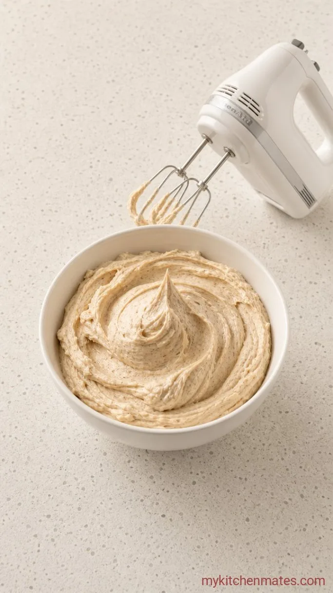 Homemade Chocolate Chip Cookie Dough Cupcakes Step 5: Whip the Cookie Dough Frosting