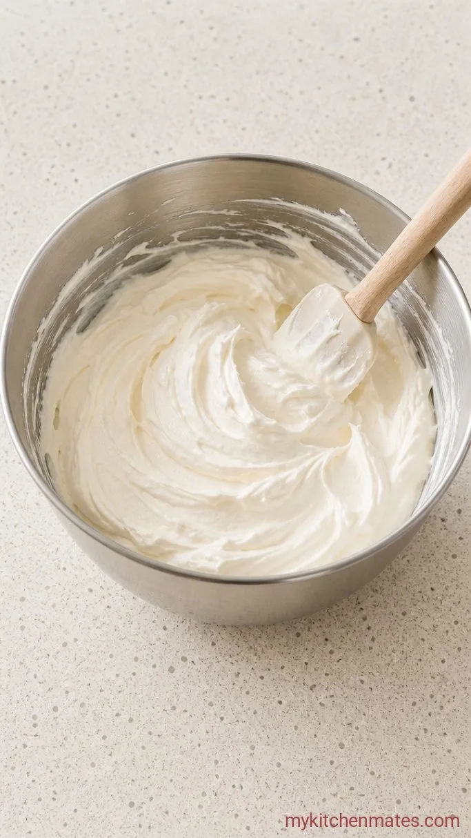 Classic Vanilla Layer Cake with Strawberry Filling Step 5: Whip the Cream Cheese Frosting