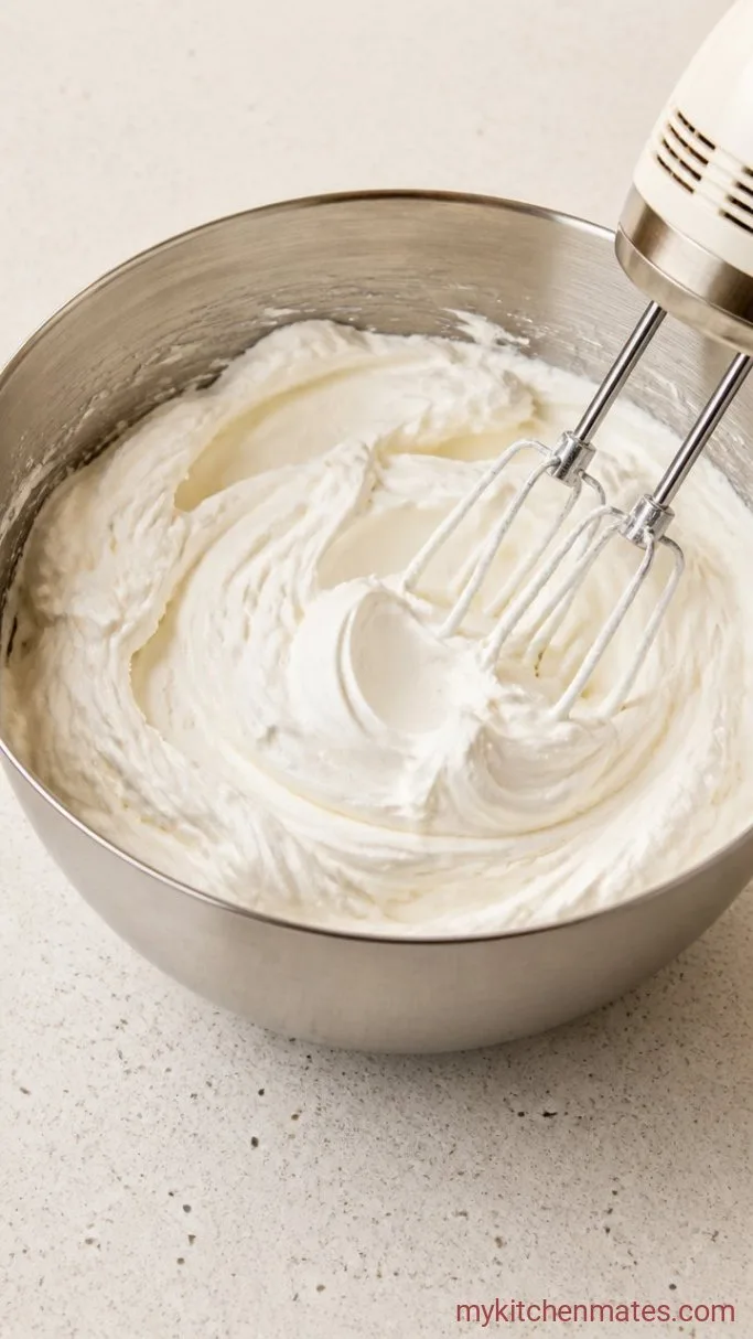 Showstopper Fruit Birthday Cake (No Piping Required) Step 5: Whip the Frosting