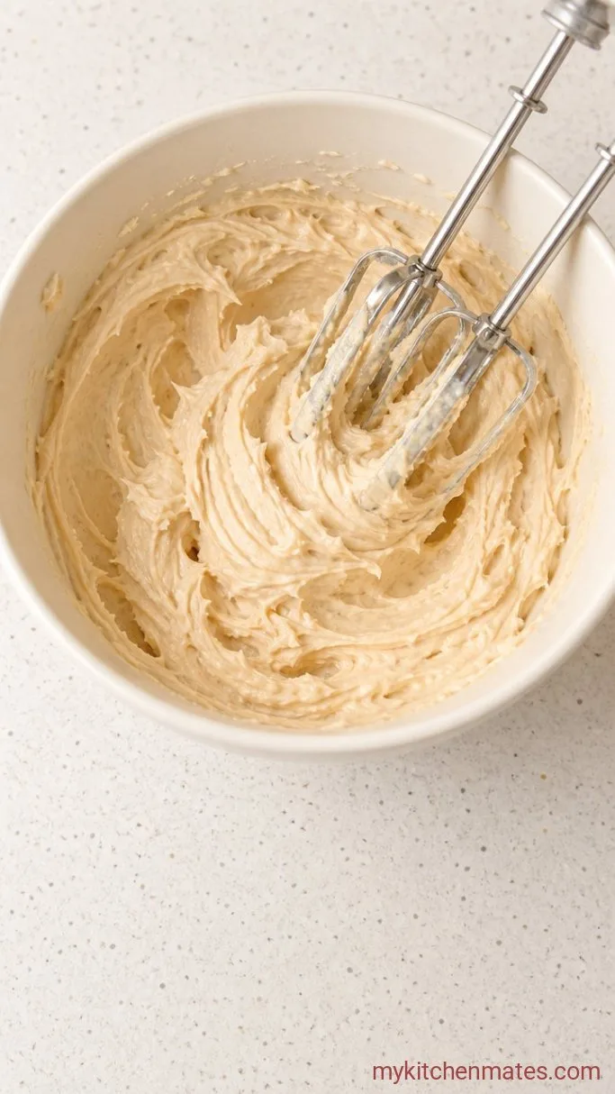 Stuffed Cookie Dough Cupcakes Step 5: Whip the Frosting