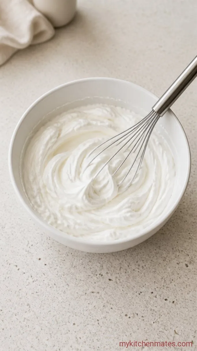 Step 5: Whisk the Cream Topping