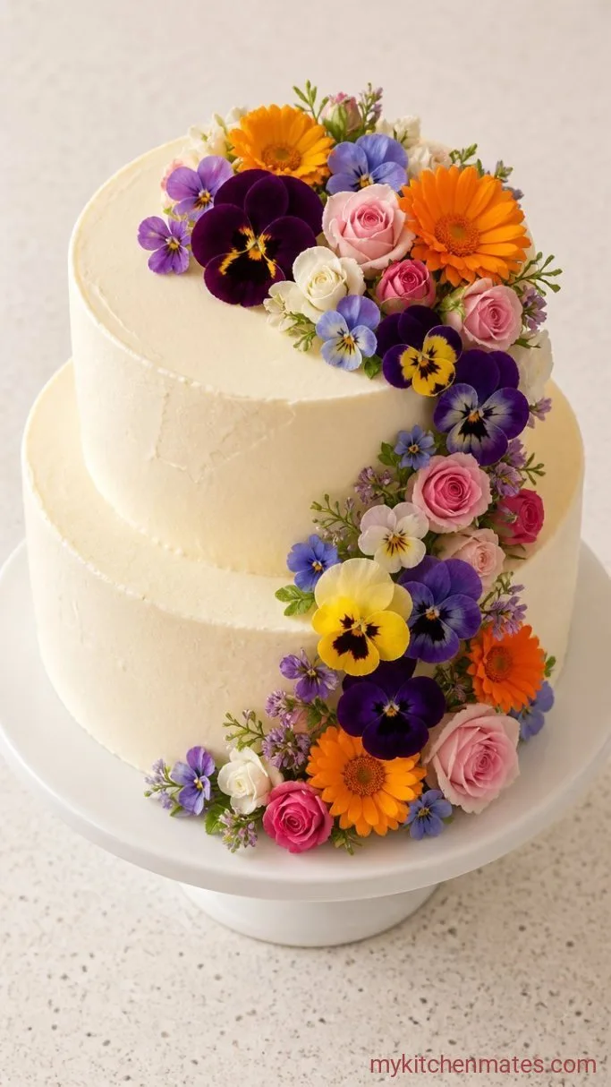 Step 6: Arrange the Edible Flowers
