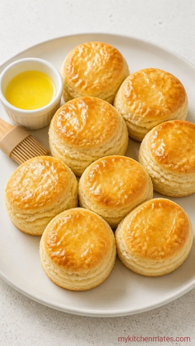 Southern Living's Angel Biscuits: Fluffy Yeast Buttermilk Biscuits Step 6: Bake and Brush with Melted Butter
