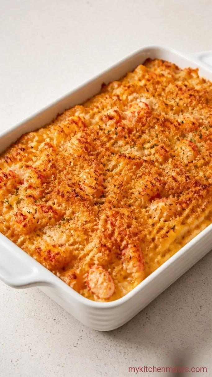 Southern-Style Crawfish Mac and Cheese Step 6: Bake Until Golden and Bubbly