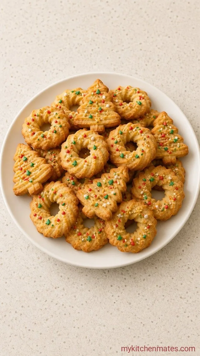 No-Chill Buttery Christmas Spritz Cookies Step 6: Cool and Serve the Cookies