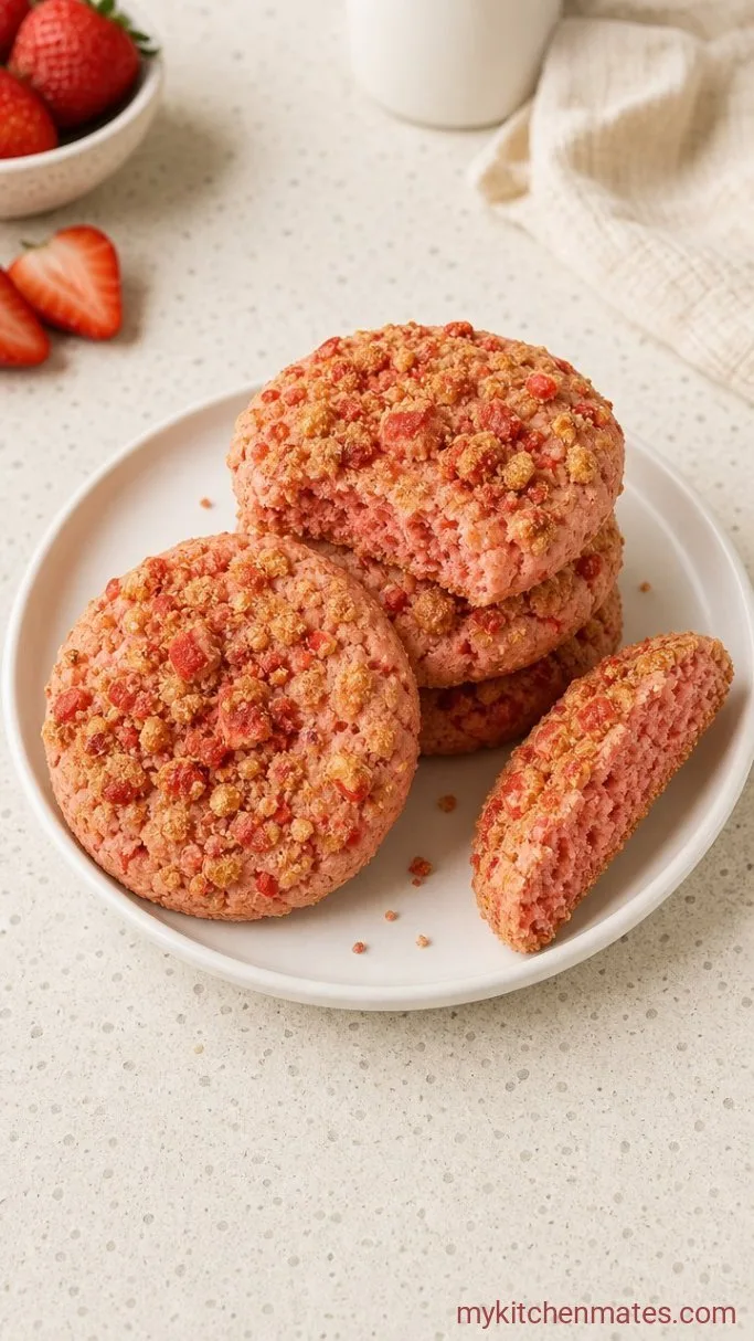 Strawberry Crunch Cookies (Soft Centers with a Crunchy Topping) Step 6: Cool and Set the Cookies