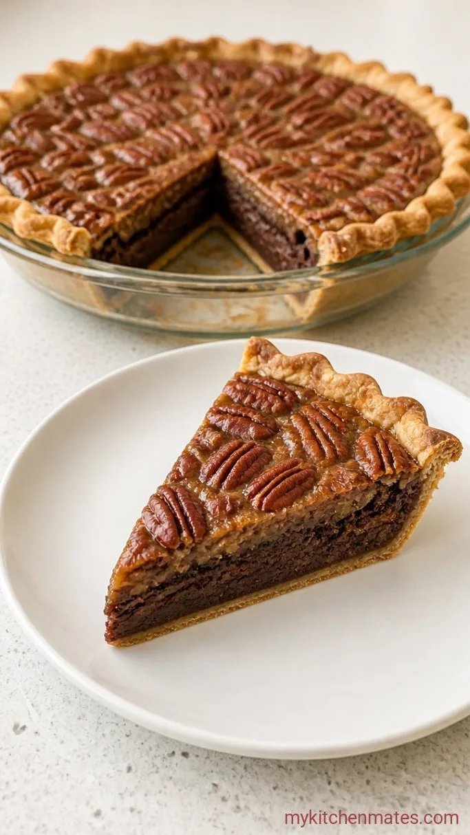 Fudgy Brownie Pecan Pie Step 6: Cool and Slice the Pie