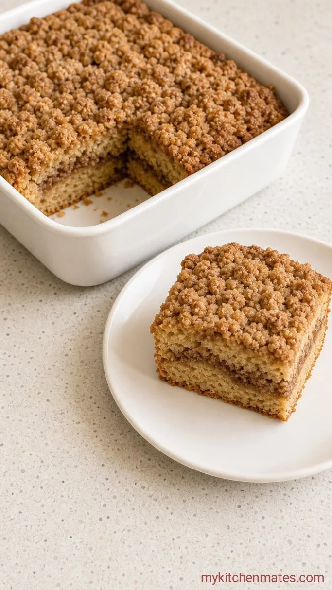 One-Bowl Banana Coffee Cake with Cinnamon Streusel Step 6: Cool and Slice