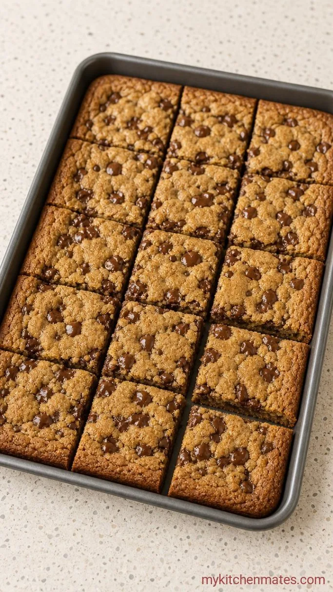 Soft & Chewy Sheet Pan Cookie Cake Step 6: Cool and Slice