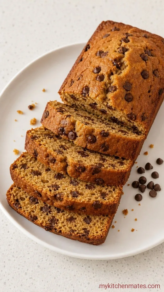 Easy One-Bowl Banana Chocolate Chip Cake Step 6: Cool and Slice