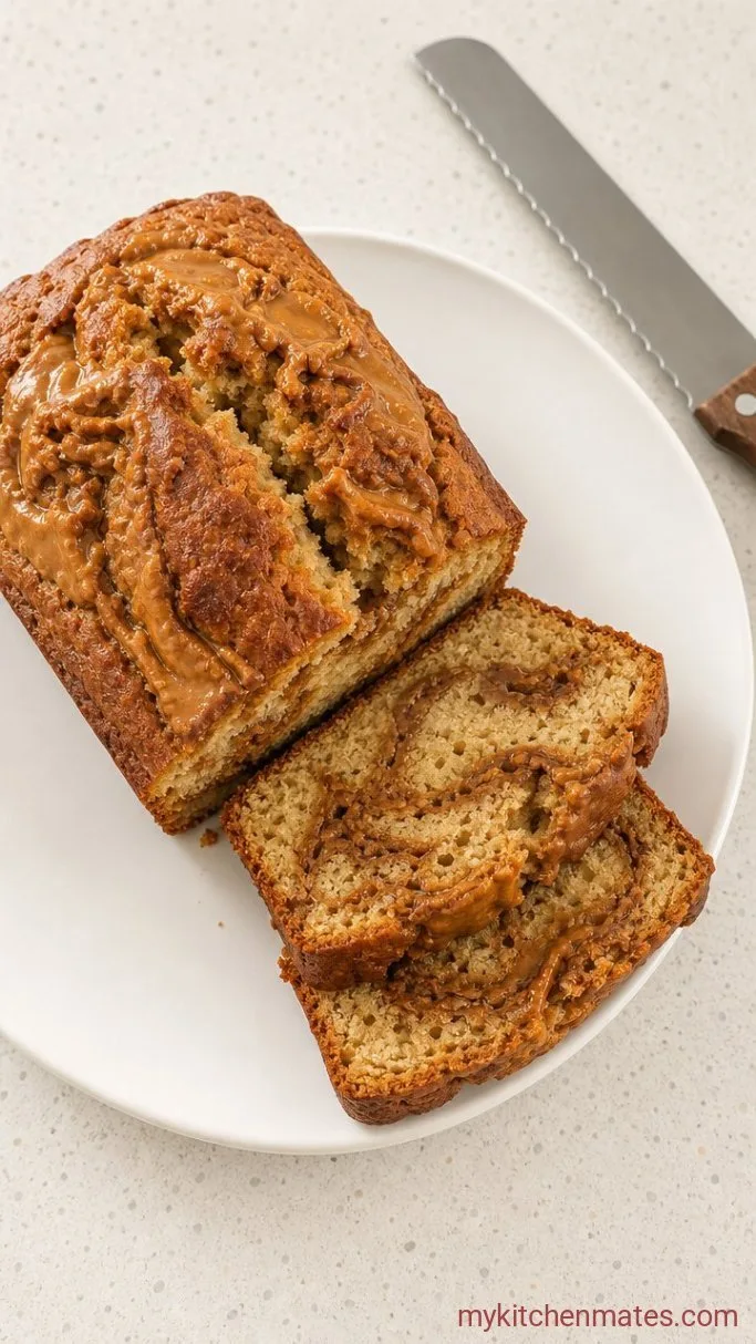 Swirled Biscoff Banana Bread Step 6: Cool and Slice