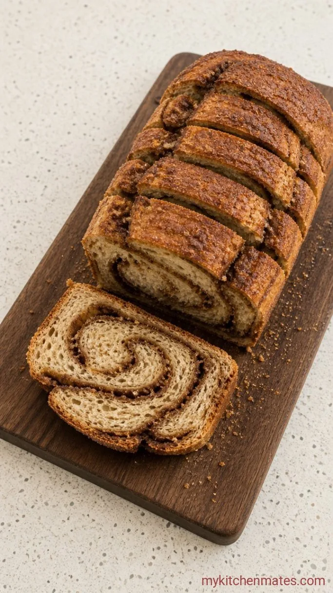 Quick Cinnamon Sugar Sourdough Bread (No Yeast) Step 6: Cool and Slice