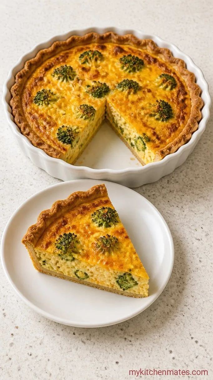 Broccoli Quiche with a Flaky Crust (No Soggy Bottom) Step 6: Cool and Slice