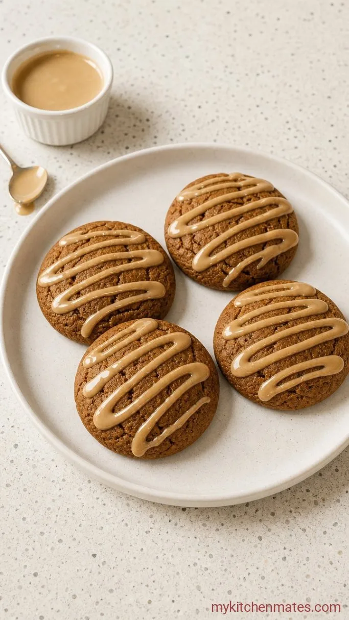 Soft Gingerbread Latte Cookies with Espresso Glaze Step 6: Drizzle with Espresso Glaze