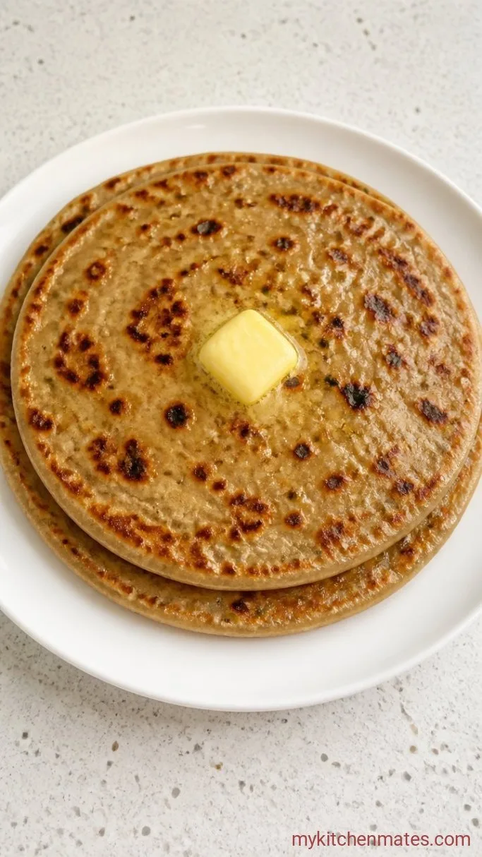 Flaky, Spiced Aloo Paratha (Indian Potato Flatbread) Step 6: Finish and Serve Hot