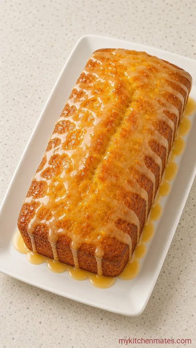 Tender Orange Loaf Cake with Citrus Glaze Step 6: Glaze the Cake