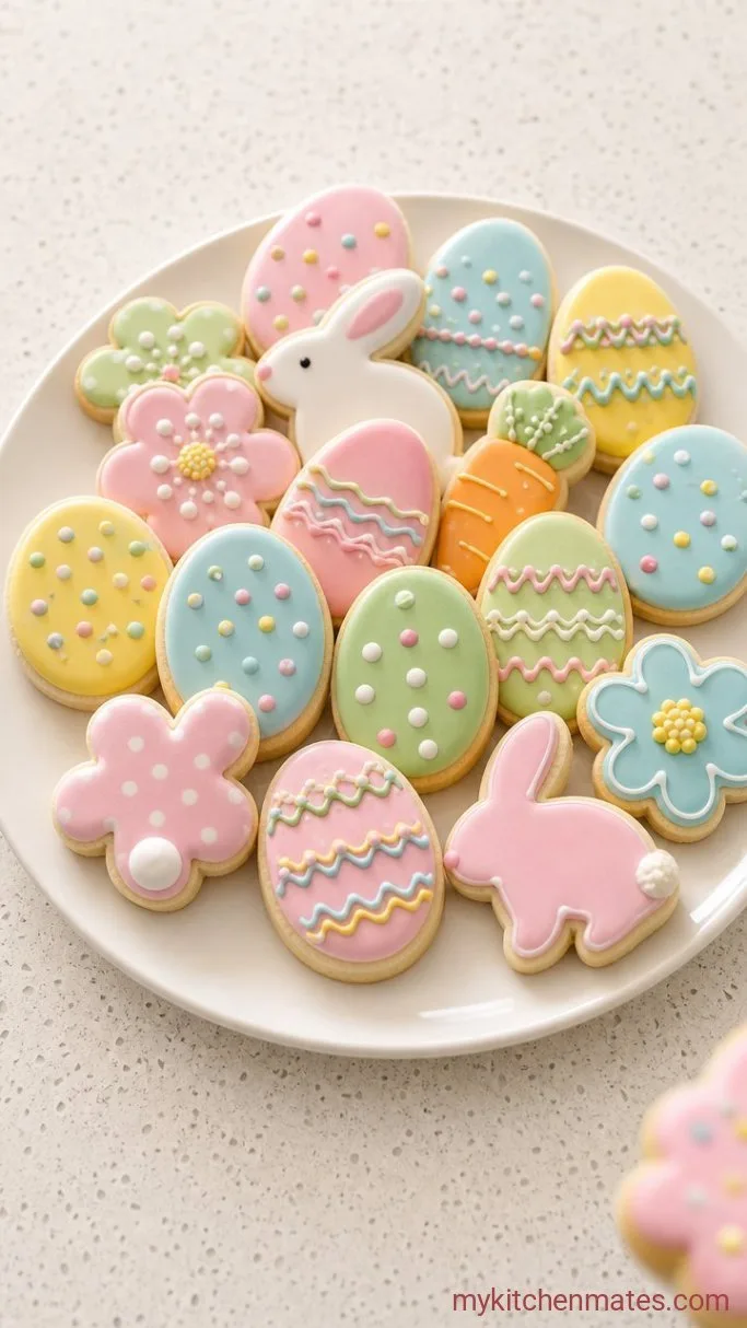 Soft Easter Sugar Cookies (That Hold Their Shape) Step 6: Ice and Decorate