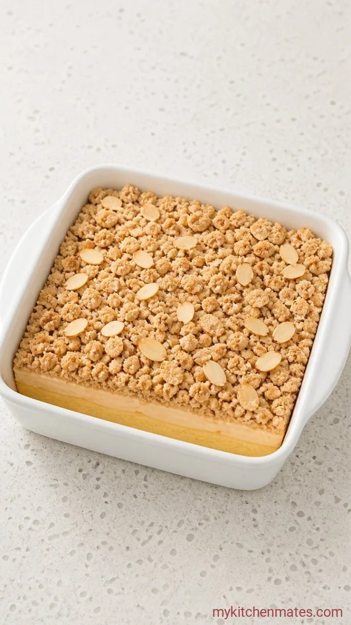 Step 6: Layer the Batter, Filling, and Streusel